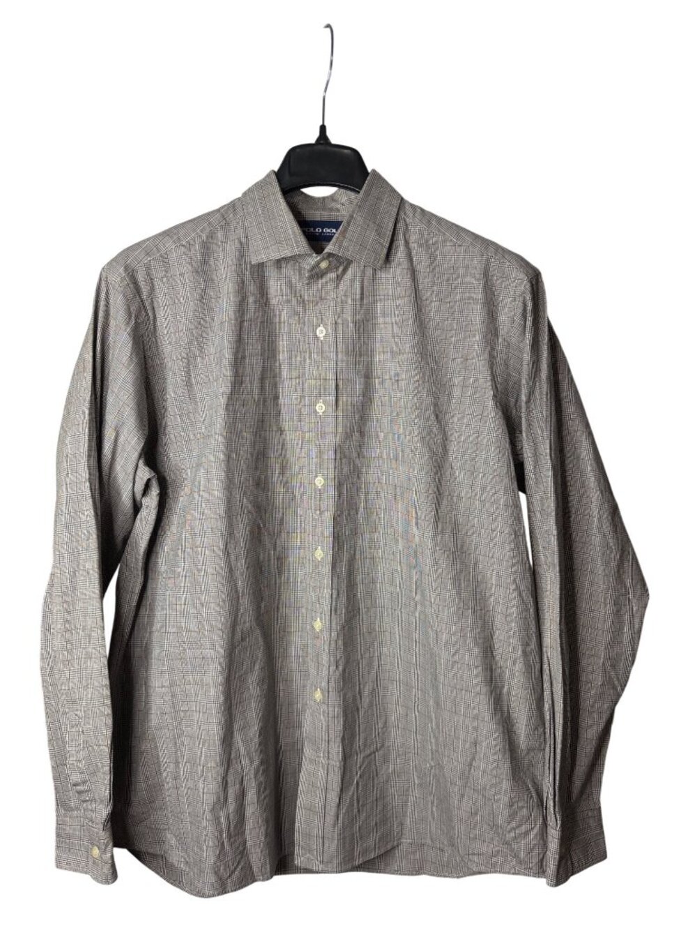 Polo Golf Ralph Lauren Mens Button Front Shirt Size XL Vintage Cotton Plaid